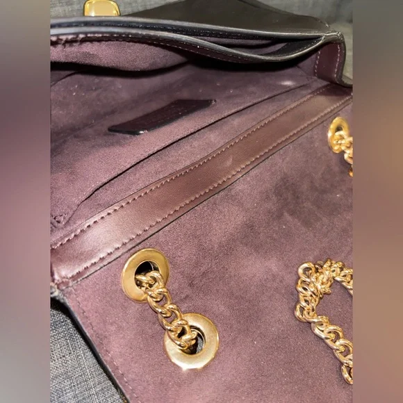 Vintage COACH Cassidy Crossbody Black Leather Shoulder Bag with Gold Hardware - Picture 14 of 16